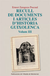 Portada de Recull de documents i articles d'història guixolenca, Vol. 3