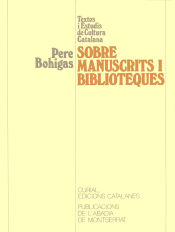 Portada de Sobre manuscrits i biblioteques