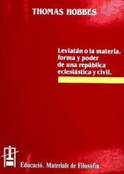 Portada de Leviatán o la materia, forma y poder de una república eclesiástica y civil