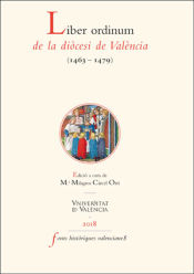 Portada de Liber ordinum de la diòcesi de València (1463-1479)