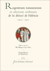 Portada de Regestrum tonsurarum et aliorum ordinum de la diòcesi de València (1402-1421)