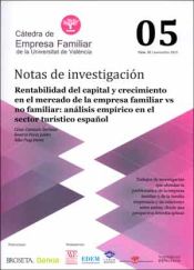 Portada de Rentabilidad del capital y crecimiento en el mercado de la empresa familiar vs no familiar