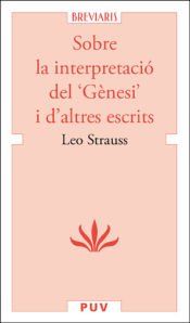 Portada de Sobre la interpretació del 'Gènesi' i d'altres escrits