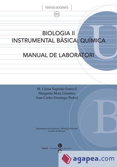 Biologia II. Instrumental bàsica: Química (Manual de Laboratori)