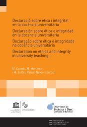 Portada de Declaració sobre ètica i integritat en la docència universitària