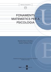 Portada de Fonaments matemàtics per a psicologia