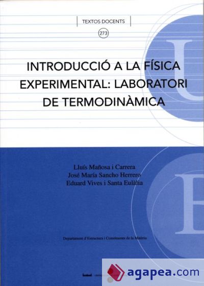 Introducció a la física experimental: laboratori de termodinàmica