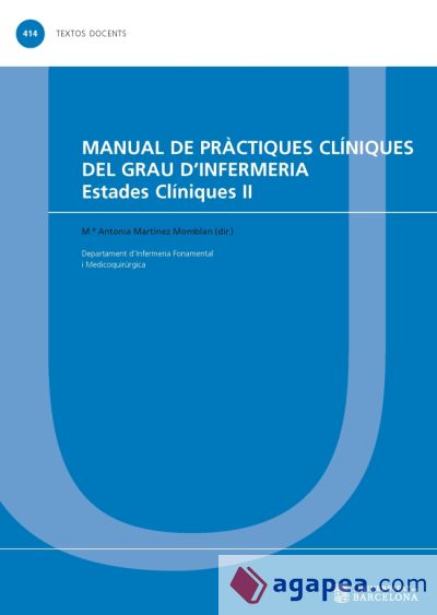 Manual de pràctiques clíniques del Grau dInfermeria