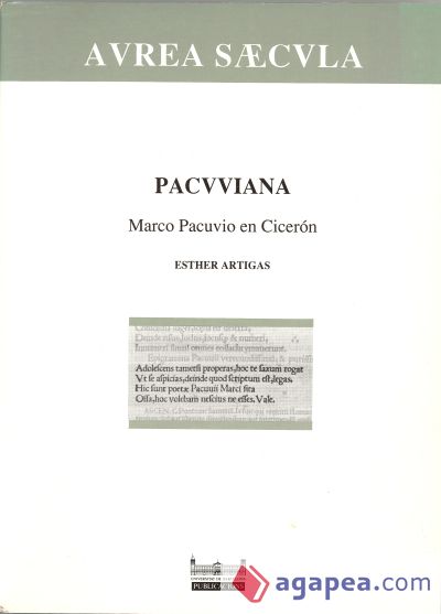 Pacuuiana - Marco Pacuvio en Cicerón