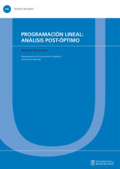 Portada de Programación lineal: análisis post-óptimo