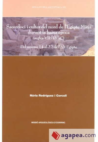 Sacerdoci i cultes del nord de l'Egipte Mitjà durant la baixa època (segles VII-IV aC)