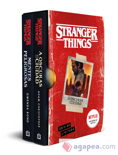 Estuche Stranger things. Contiene A oscuras en la ciudad y Mentes peligrosas