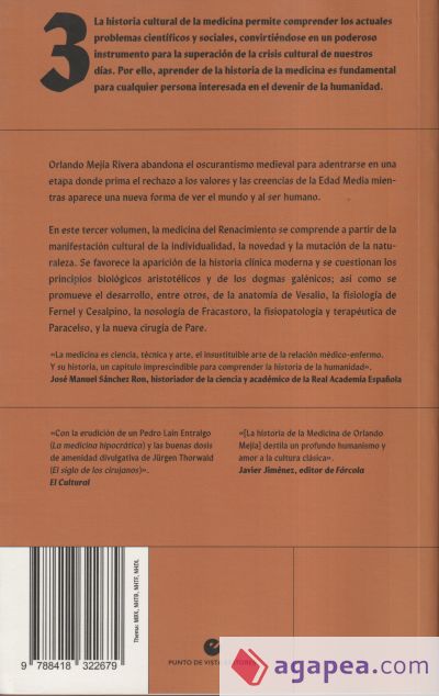 Historia cultural de la medicina. Vol. 3