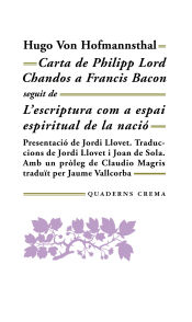 Portada de Carta de Philipp Lord Chandos a Francis Bacon