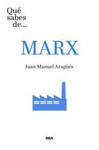 Portada de Qué sabes de... MARX (Ebook)