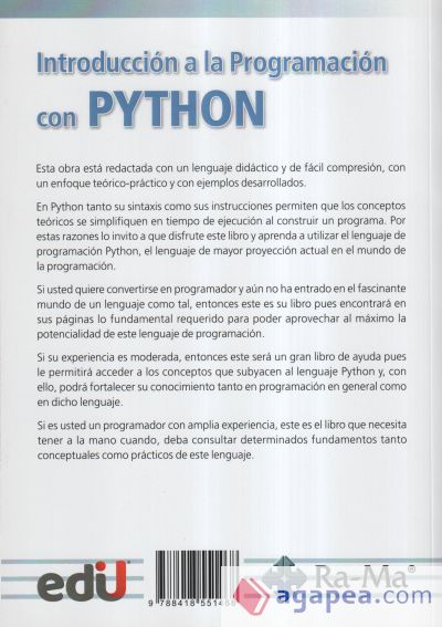 INTRODUCCION A LA PROGRAMACION CON PYTHON