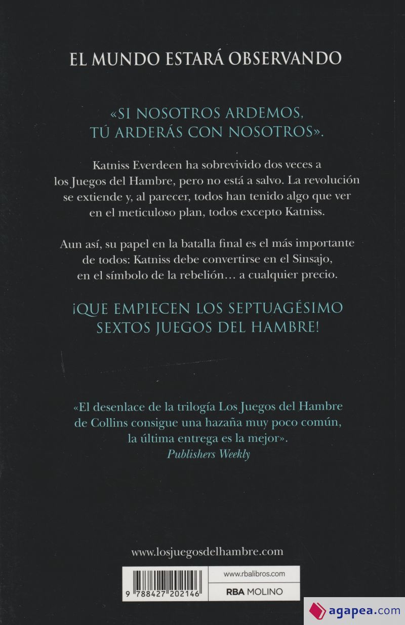 Descargar Los Juegos Del Hambre Epub SINSAJO - SUZANNE COLLINS - 9788427202146