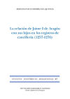 RELACIÓN DE JAIME I DE ARAGÓN CON SUS HIJOS EN LOS REGISTROS DE CANCILLERÍA (125