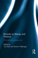 Portada de Ricardo on Money and Finance: A Bicentenary Reappraisal