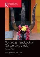 Portada de Routledge Handbook of Contemporary India