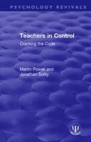 Portada de Teachers in Control: Cracking the Code