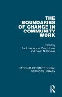 Portada de The Boundaries of Change in Community Work