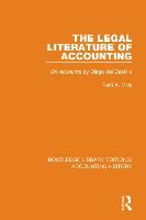 Portada de The Legal Literature of Accounting: On Accounts by Diego del Castillo