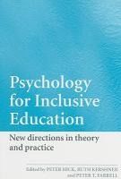 Portada de Psychology for Inclusive Education