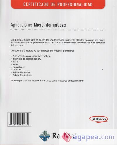 Aplicaciones microinformáticas. Certificados de profesionalidad. Sistemas microinformáticos