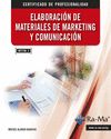 Portada de Elaboración de materiales de marketing y comunicación. Certificados de profesionalidad. Gestión de Marketing y Comunicación