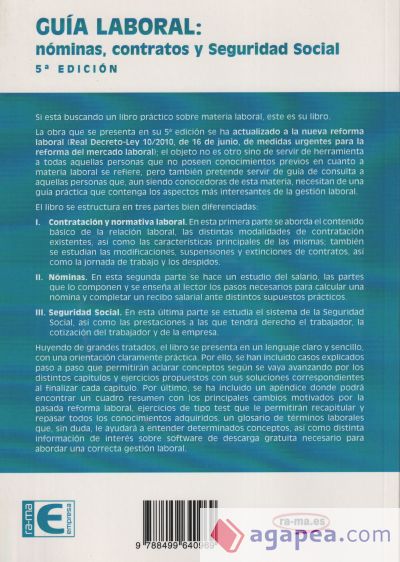 Guía Laboral. Nóminas, Contratos y Seguridad Social (5ª Edición)