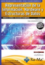 Portada de Oposiciones Cuerpo de Profesores de Enseñanza Secundaria. Sistemas y aplicaciones informáticas (F.P.). Vol. I. Representación de la Información, Hardware y Estructuras de Datos