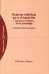 Razones retóricas para el Lazarillo