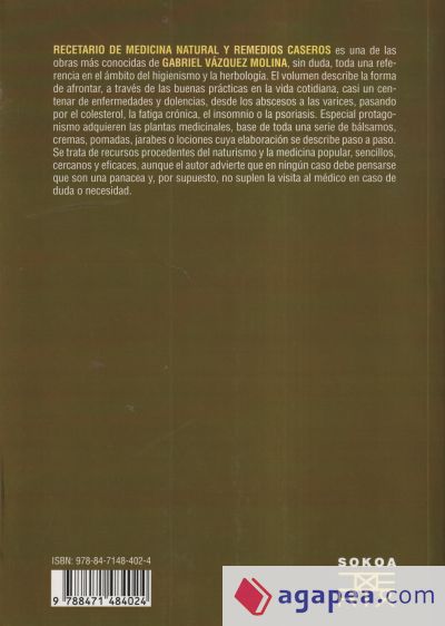 Recetario de medicina natural y remedios caseros