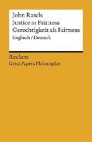 Portada de Justice as Fairness / Gerechtigkeit als Fairness