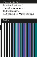 Portada de Kulturindustrie