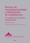 Recurso de inconstitucionalidad y delimitaci&oacute;n de competencias