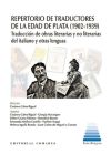 Repertorio de traductores de la edad de plata (1902-1939): Traducción de obras literarias y no literarias del italiano y otras lenguas