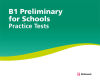 Practice Tests B1 Preliminary For School