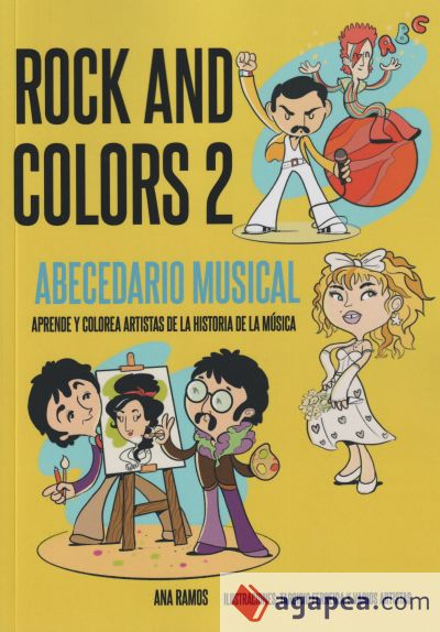 Rock and Colors 2. Abecedario Musical: Aprende y colorea artistas de la historia de la música