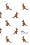 Roo Notebook: 6 X 9 Notebook with Cute Kangaroo Repeat Pattern Cover; 110 Blank Lined Pages; Matte Softcover; Blank Notebook