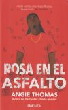 Rosa en el asfalto