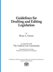 Portada de Guidelines for Drafting and Editing Legislation