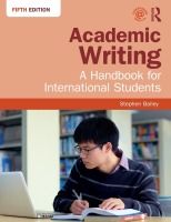 Portada de Academic Writing