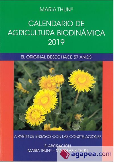 Calendario de agricultura biodinamica 2019