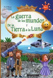 Portada de La guerra de los mundos y De la Tierra a la Luna