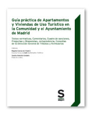 Portada de Guía práctica de Apartamentos y Viviendas de Uso Turístico en la Comunidad y el Ayuntamiento de Madrid