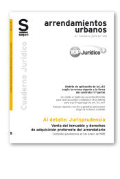 Portada de Venta del inmueble y derechos de adquisición preferente del arrendatario