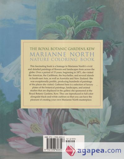 The Royal Botanic Gardens, Kew Marianne North Nature Coloring Book: Over 40 Beautiful Images Plus Color Guides