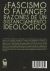 Contraportada de ¿Fascismo o falange?, de José Piñeiro Maceiras